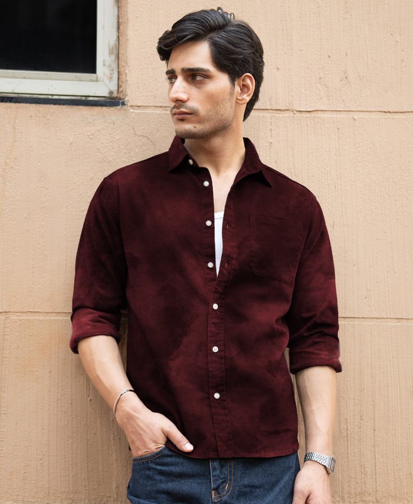 Wine Sprayed Shirt.