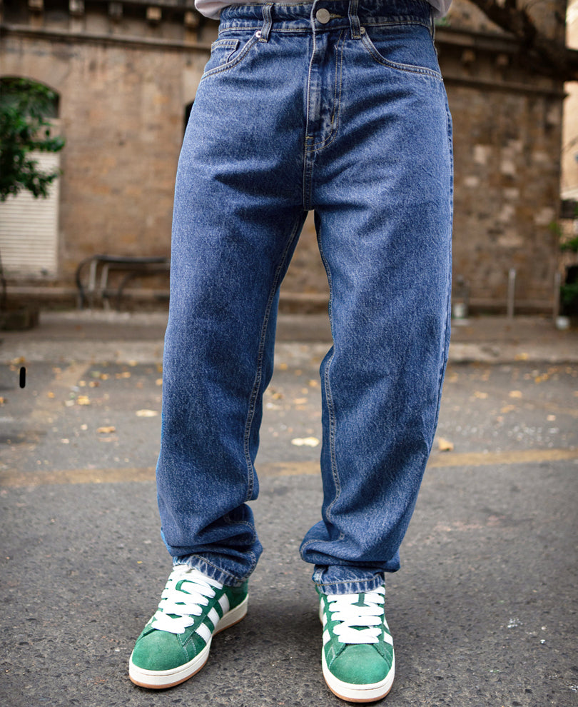 Blue Baggy Fit Jeans.