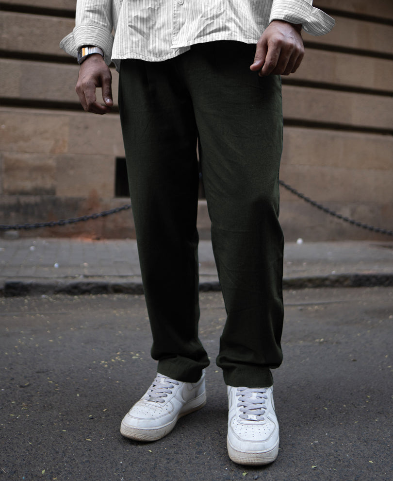 Green Linen Pant.