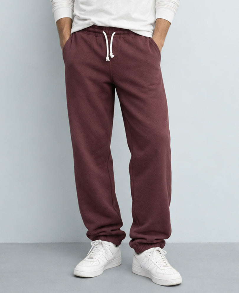 Brown Knit Joggers