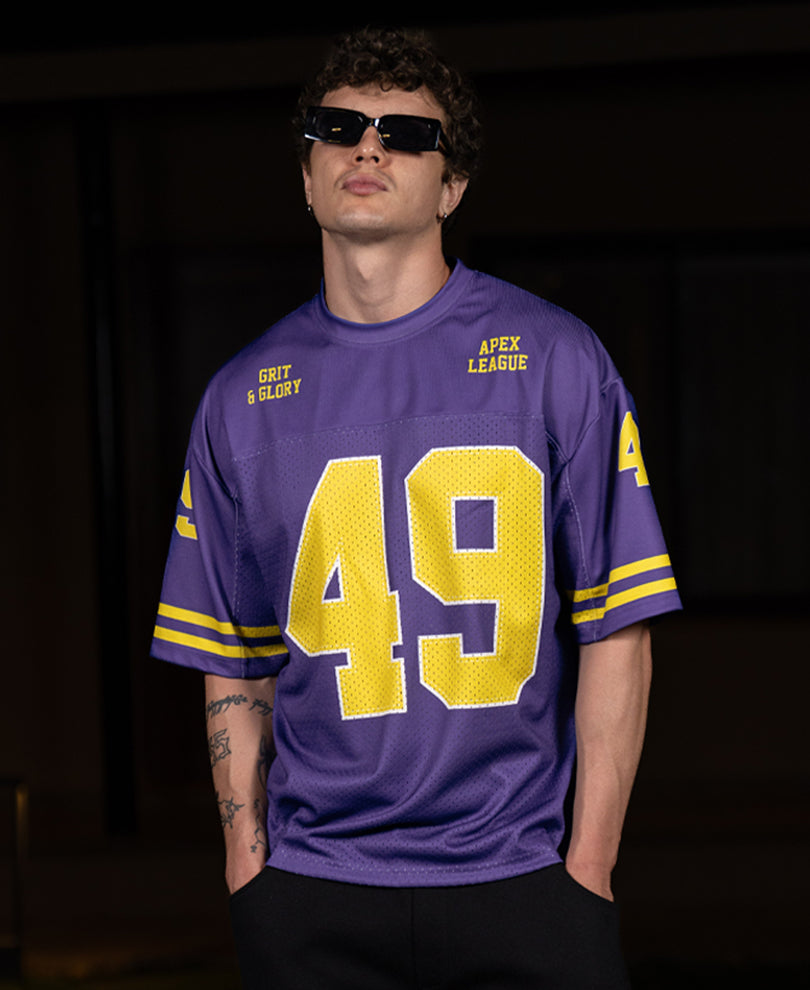 Purple Graphic Jersey T-Shirt