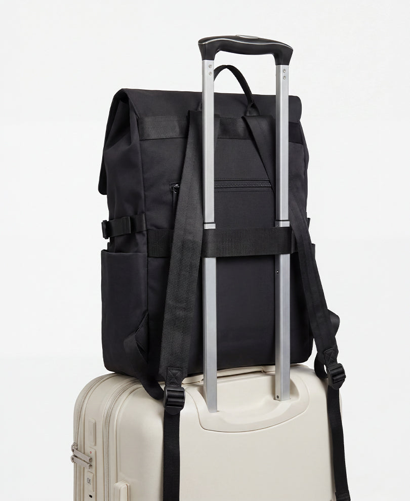 Black Multipockets Backpack