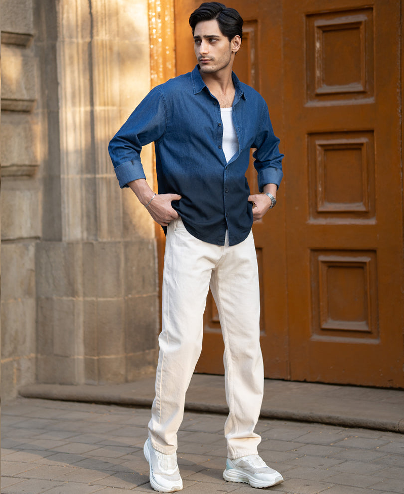 Indigo Ombre Lightweight Shirt.