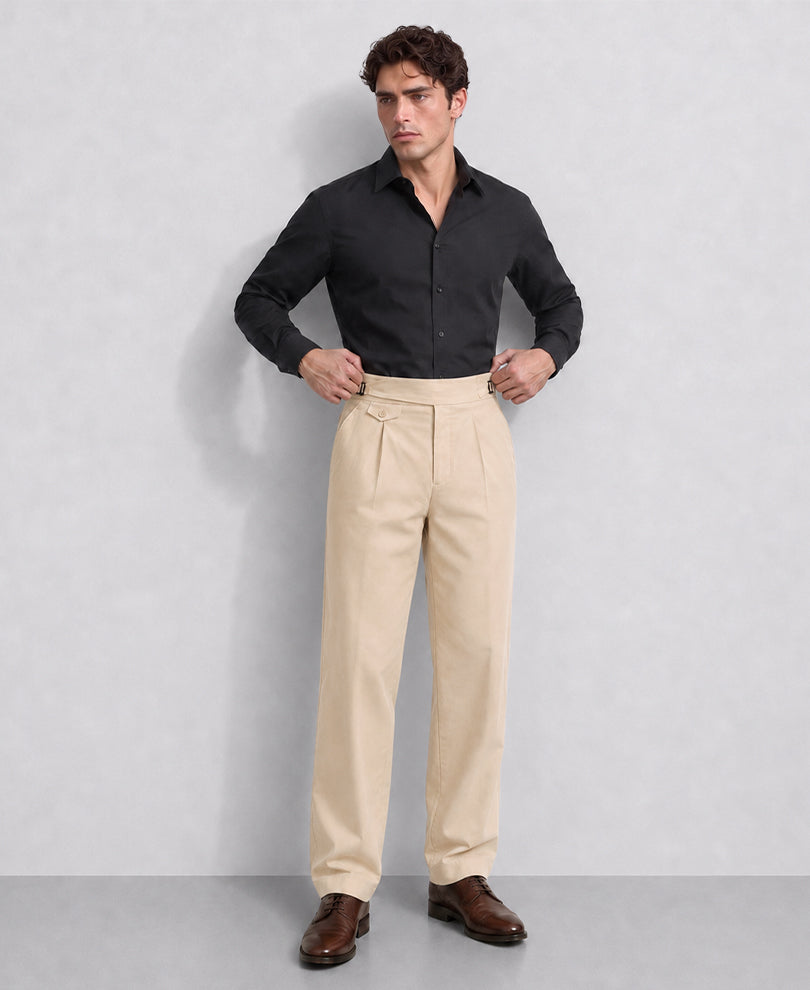 Beige Gurkha Trousers
