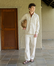 Beige Structured Cord Set 100% Cotton