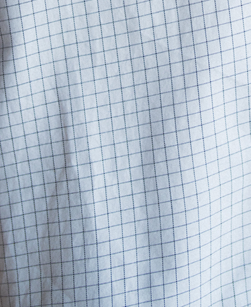 White Micro Checks Printed Shirt