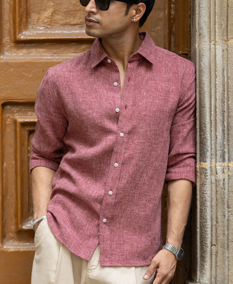 Onion Structured Linen Blend Shirt.