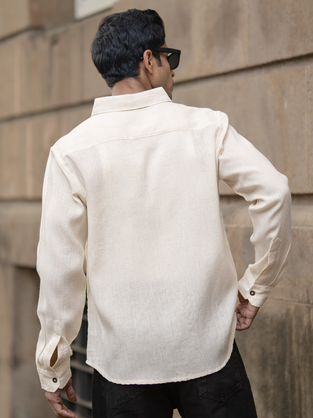 Beige Linen Shirt