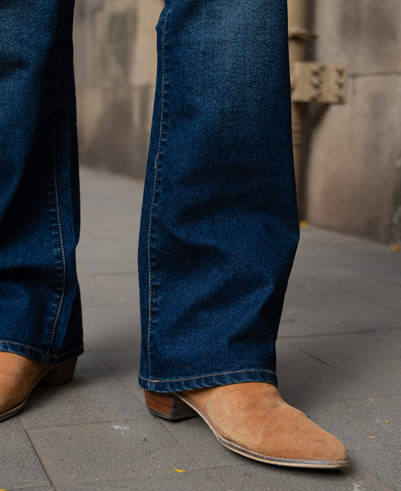 Dark Blue Bootcut Jeans