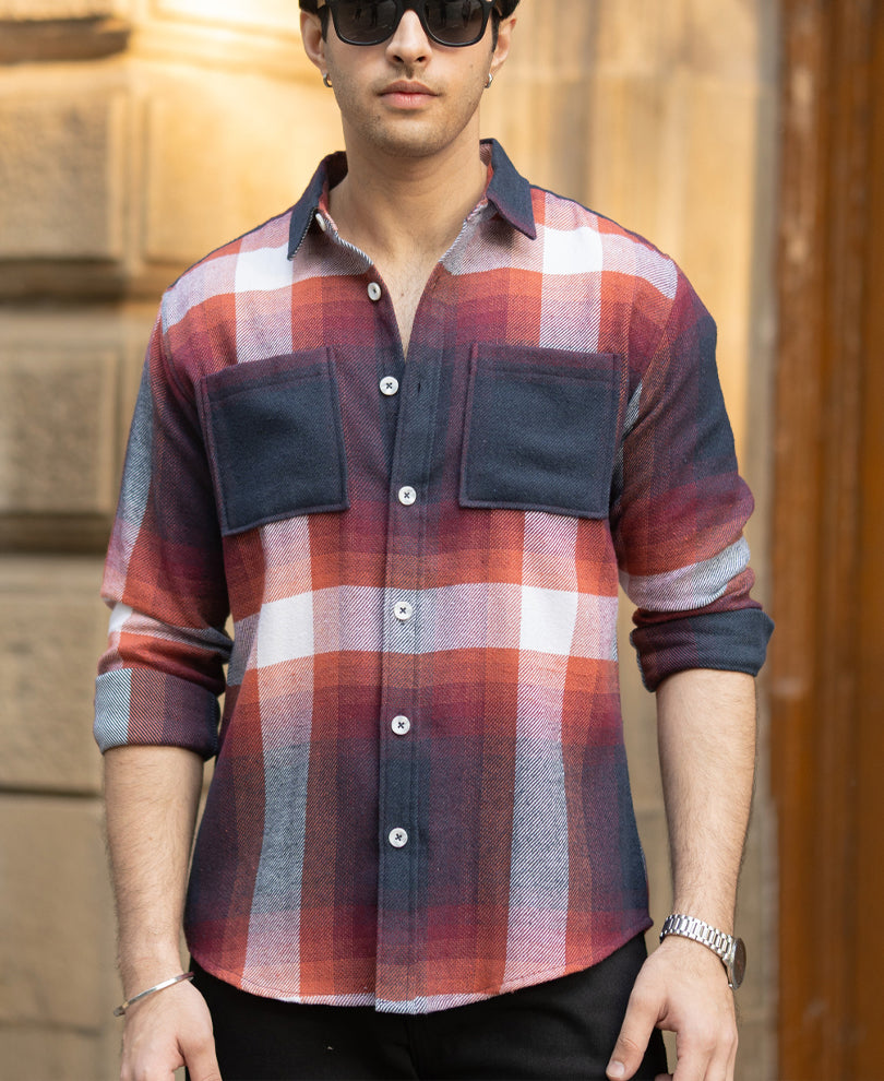 Multicolour Macro Checks Shirt.