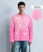 Pink Printed Structured T-Shirt