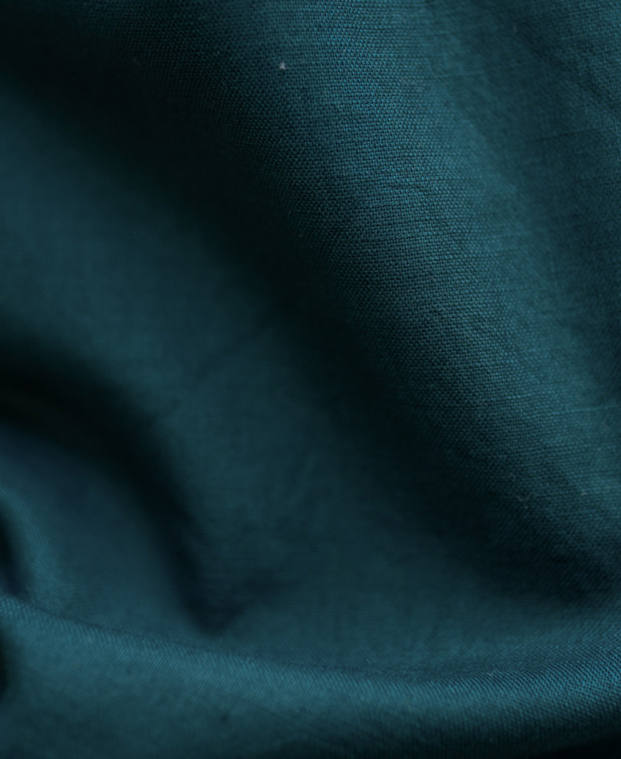 Teal Blue Embroidered Shirt 100% Cotton