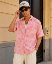 Pink Tie & Dye Print Shirt