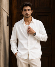 White Cotton Twill Shirt 100% Cotton