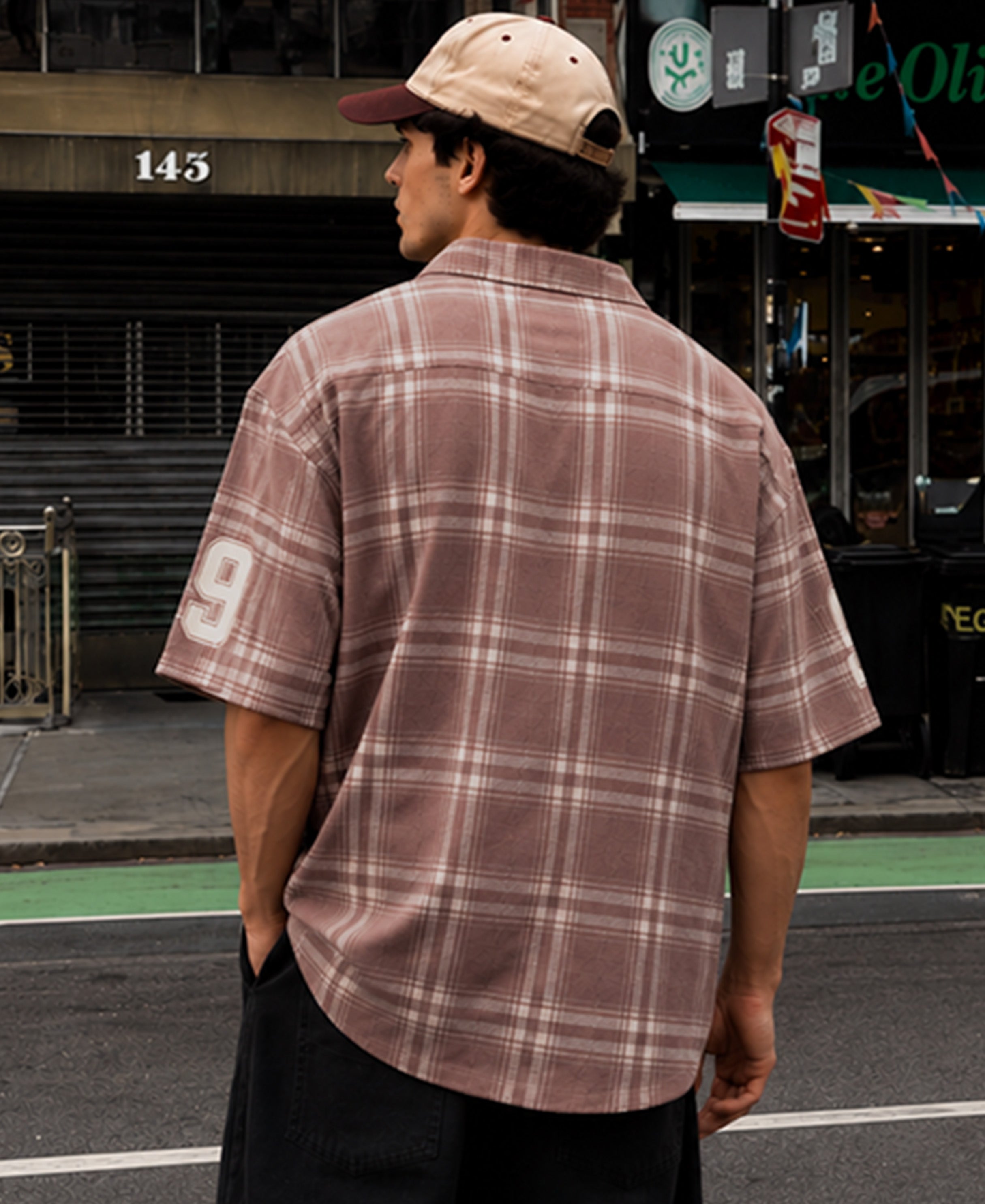 Light Brown Printed Checks Shirt 100% Cotton