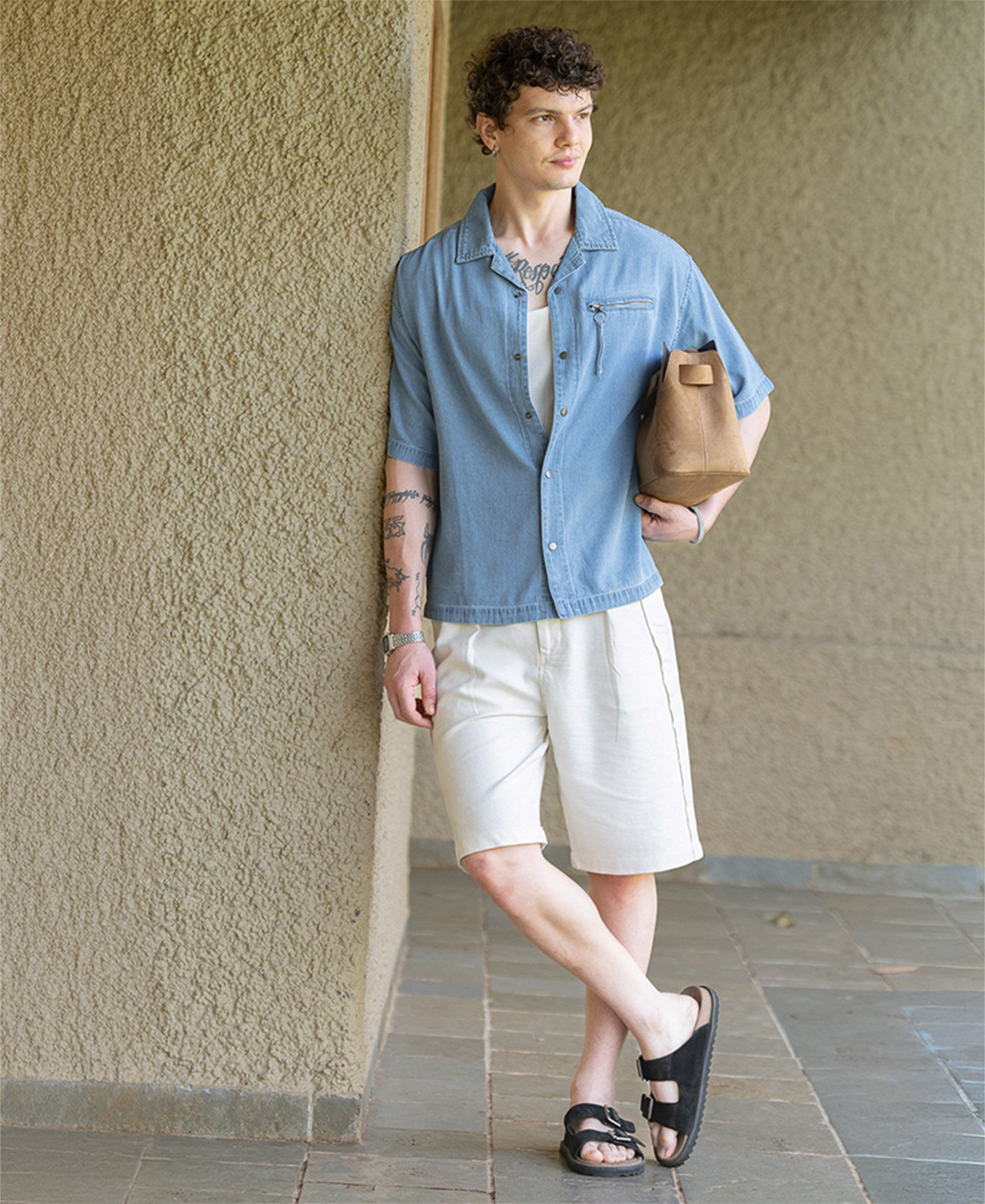 Light Blue Cuban Denim Shirt
