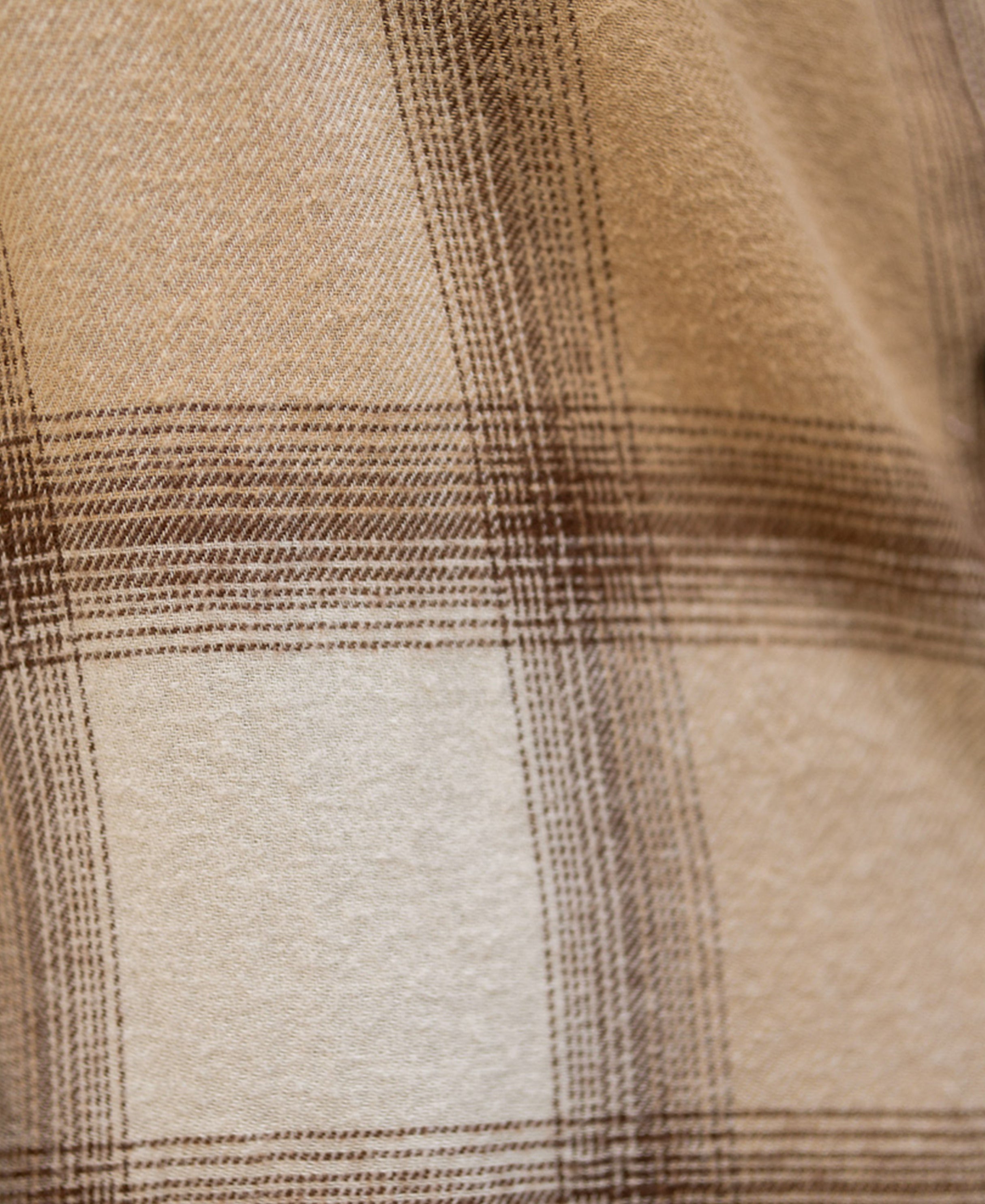 Beige Checks Shirt 100% Cotton