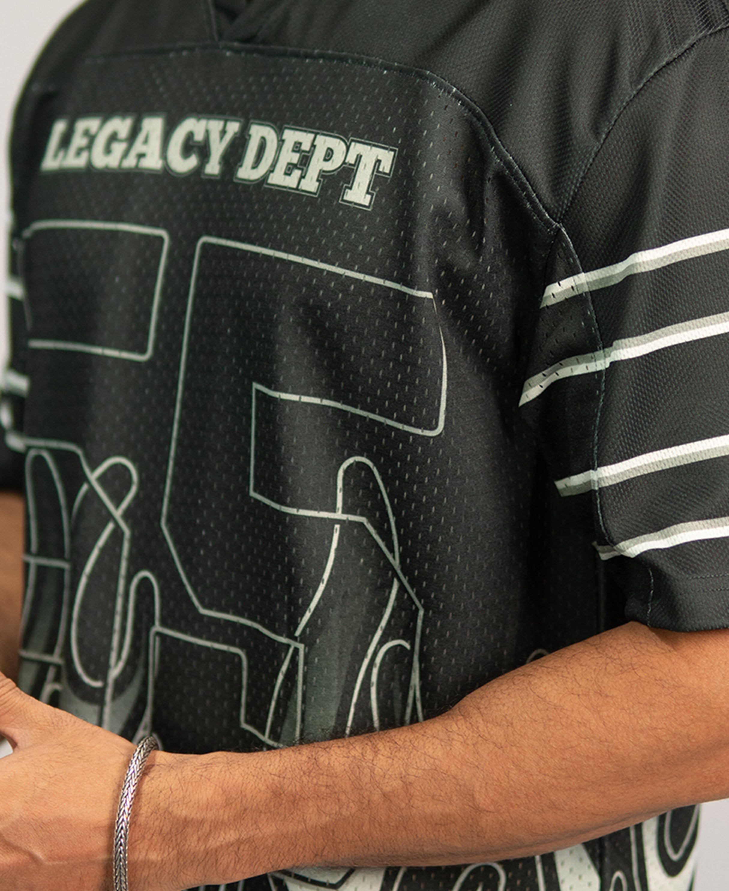 Black Printed Jersey T-Shirt