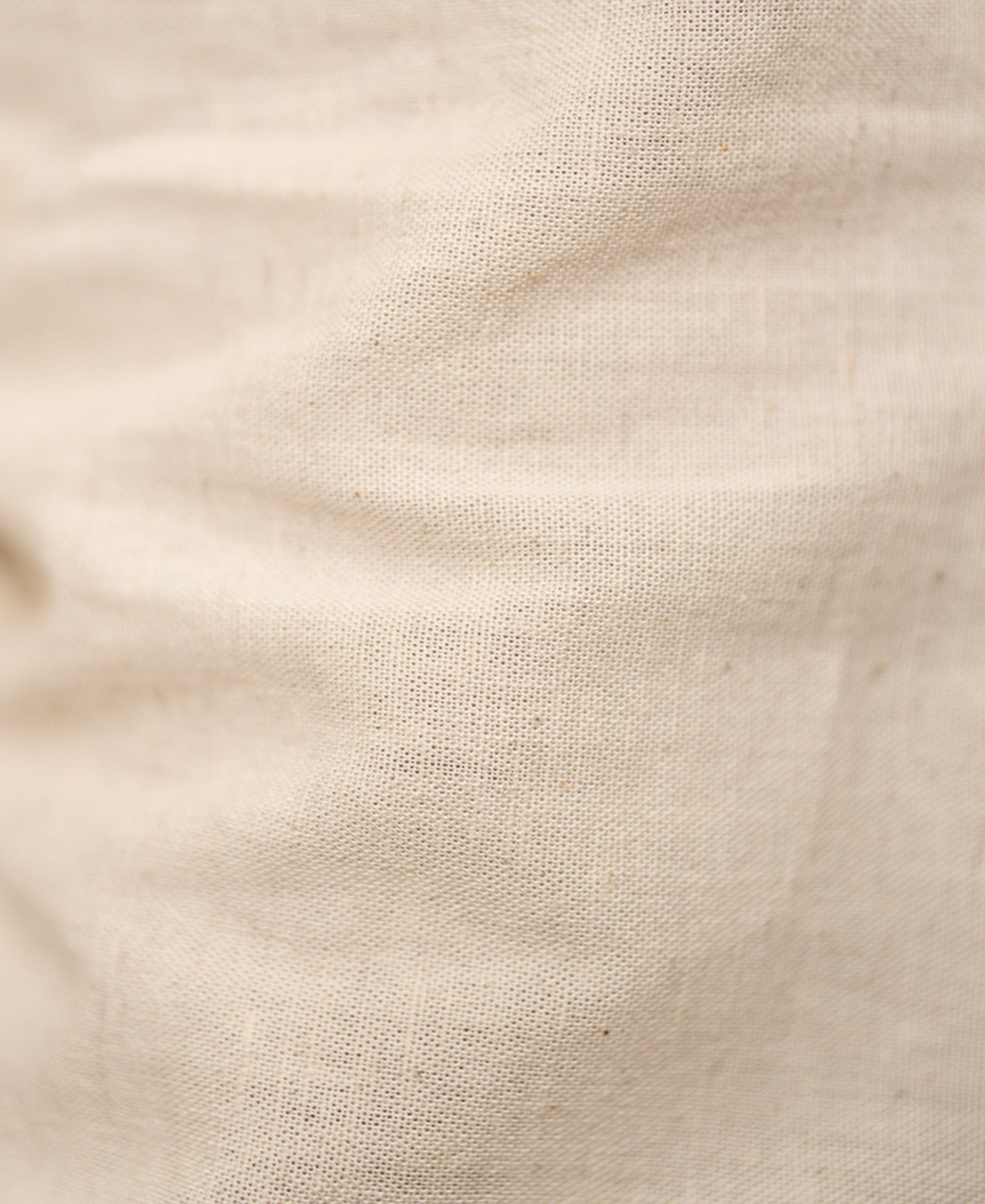 Natural Embroidered Linen Blend Shirt