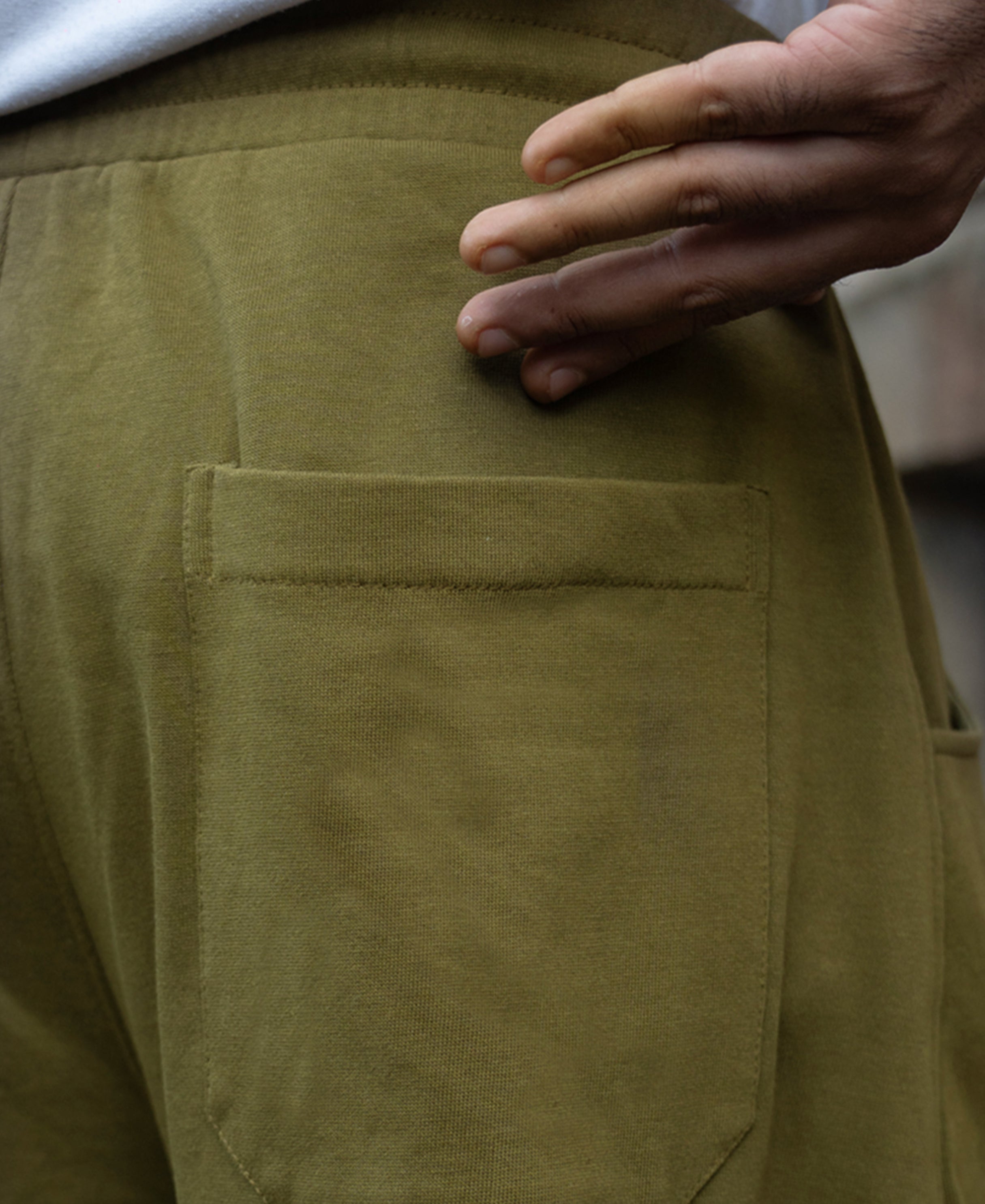 Olive Barrel Fit Trackpants