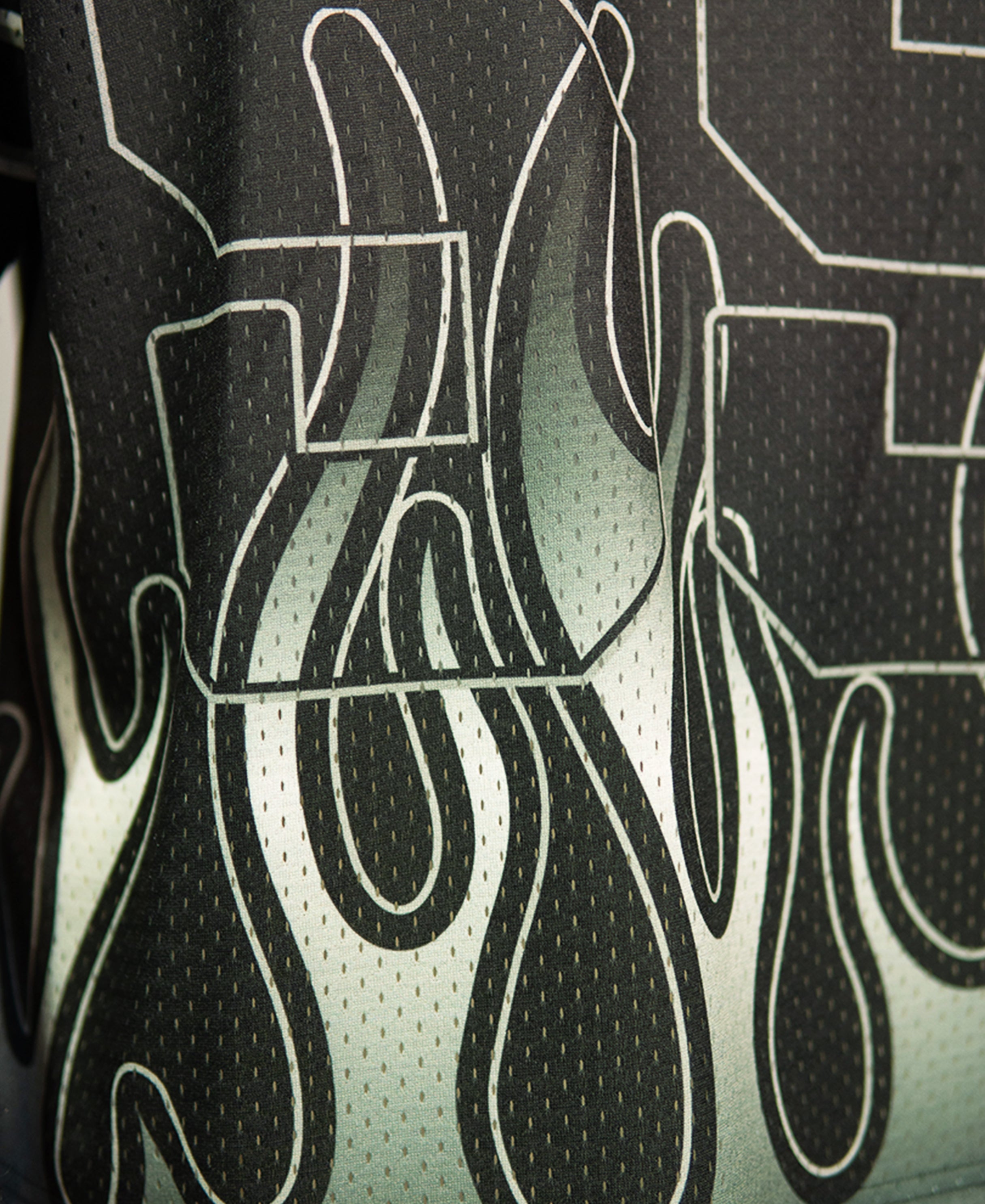 Black Printed Jersey T-Shirt