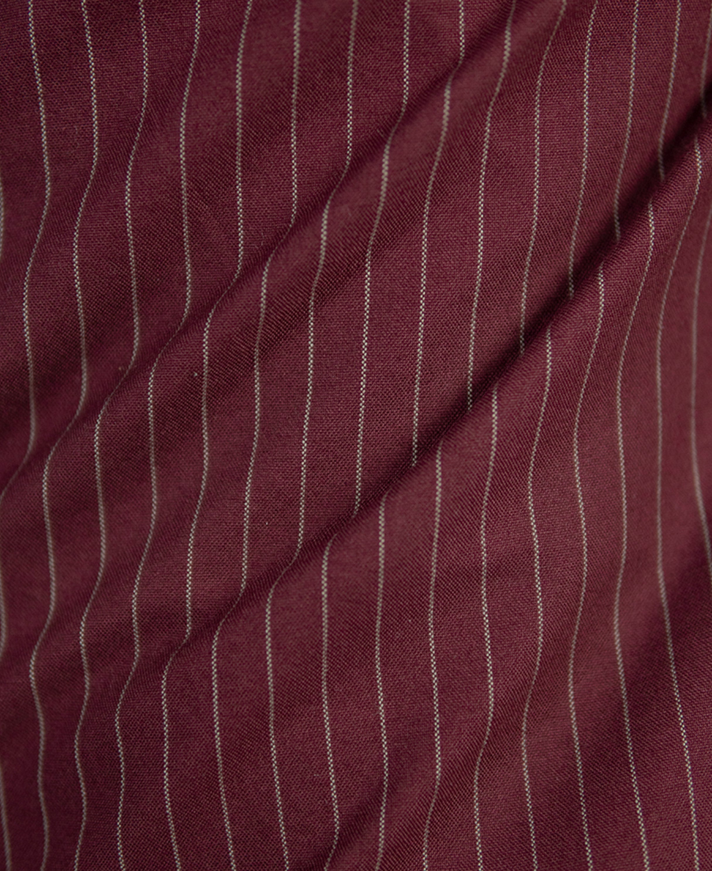 Maroon Oxford Stripe Buttondown Shirt