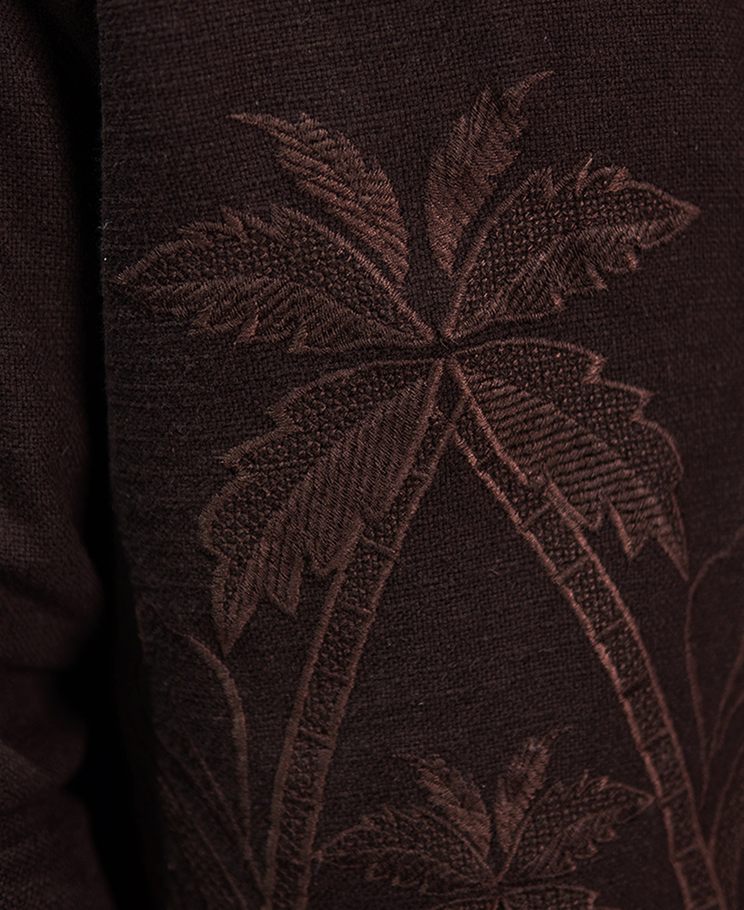 Brown Embroidered Co-ord Set
