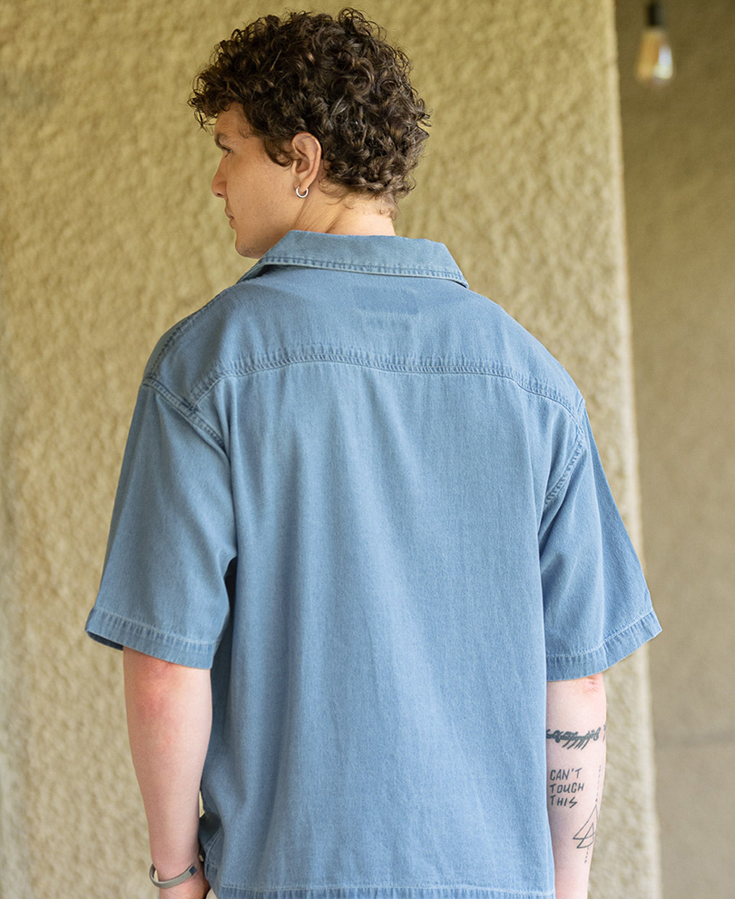 Light Blue Cuban Denim Shirt