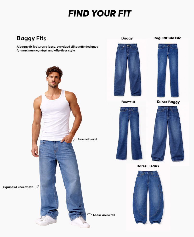Light Blue Washed Baggy Jeans