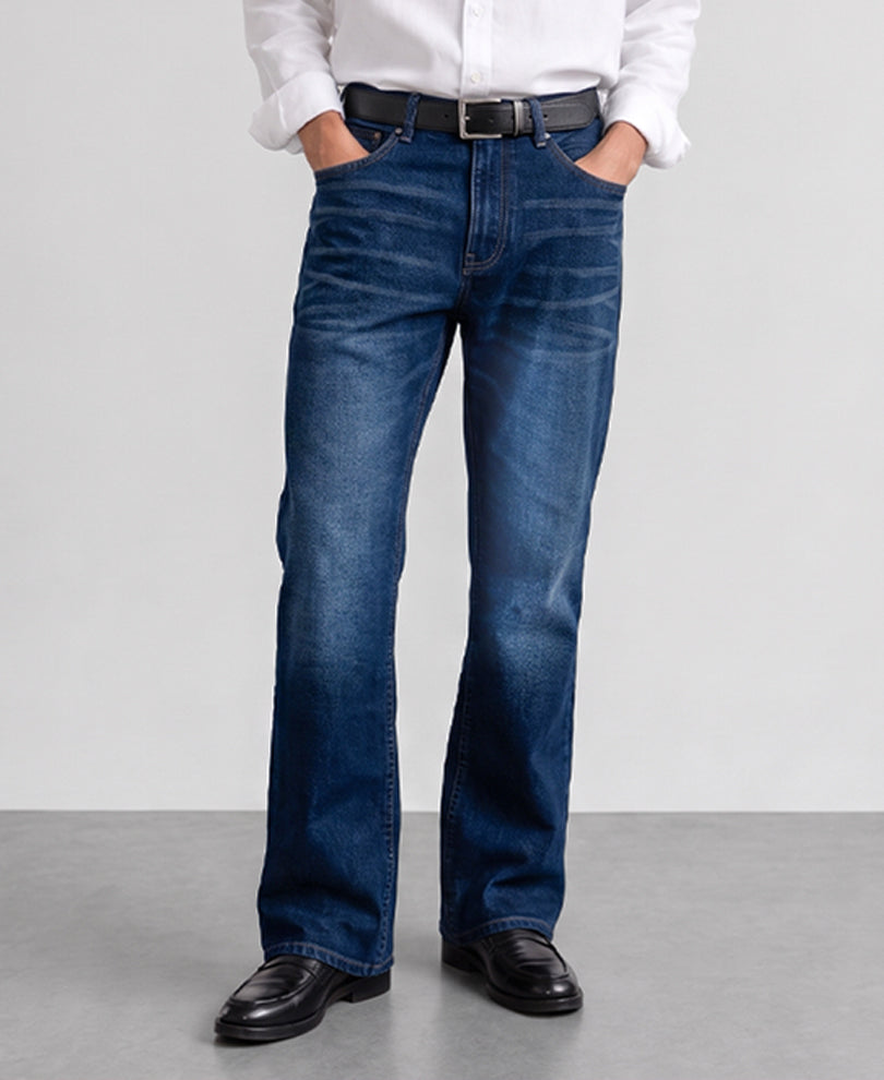 Dark Blue Bootcut Jeans