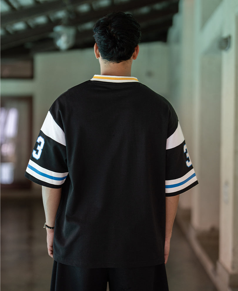 Black Printed T-Shirt 100% Cotton