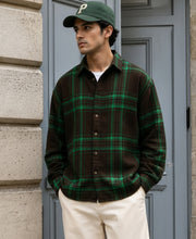 Brown Structured Checks Shirt 100% Cotton