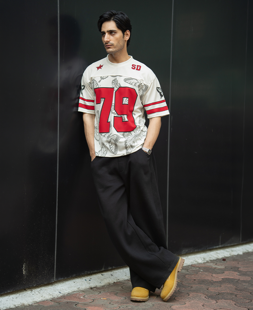 Off White Butterfly Print Jersey T-Shirt