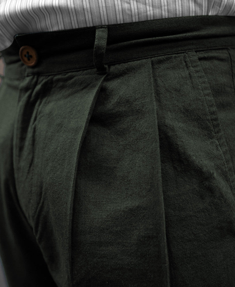 Green Linen Pant.
