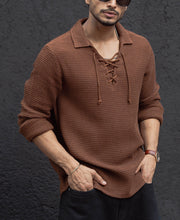 Brown Regular Fit Full Sleeves Shirt.