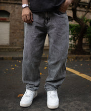 Dark Grey Baggy fit Denim Jeans.