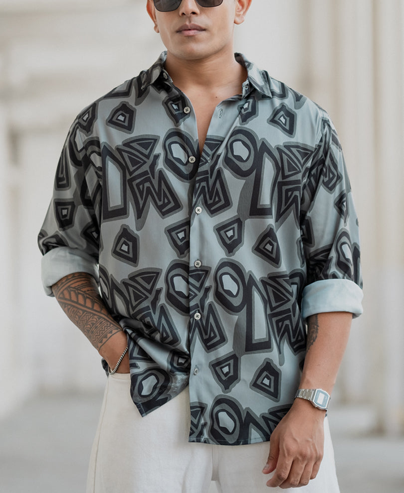 Multi Colour Printed Regular Fit Full Sleeves Shirt.