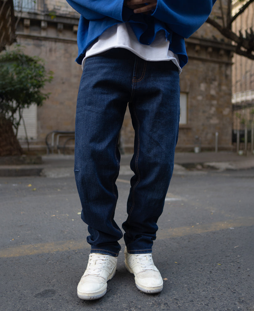Indigo Regular Fit Denim Jeans.