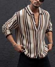 Multi Colour Stripes Regular Fit Full Sleeves Shirt.
