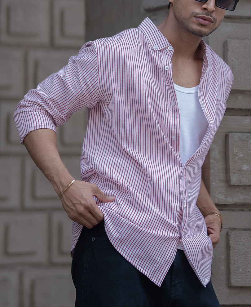 Red Stripe Shirt.