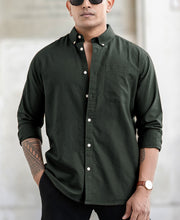 Olive Oxford Shirt.