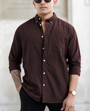 Brown Oxford Shirt.