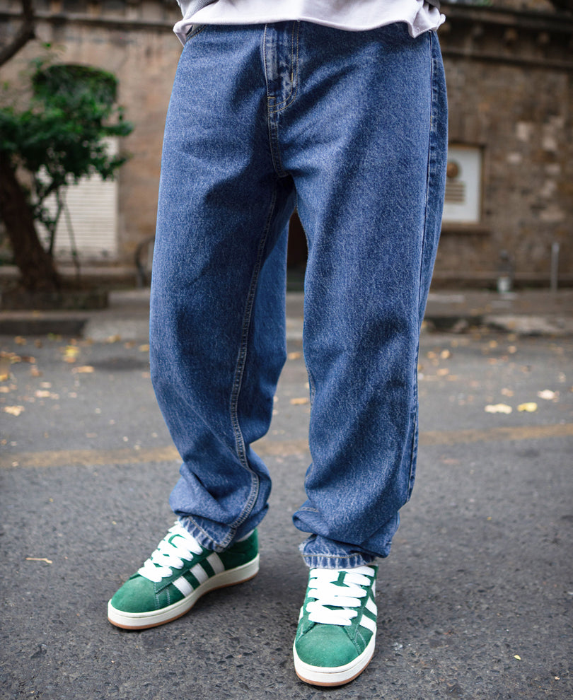 Blue Baggy Fit Jeans.