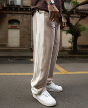 Light Beige Baggy Fit Track Pant.