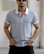 Cloud Blue Regular Fit Half Sleeves T-Shirt.