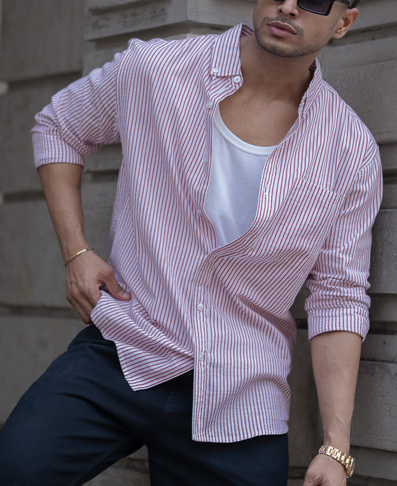 Red Stripe Shirt.