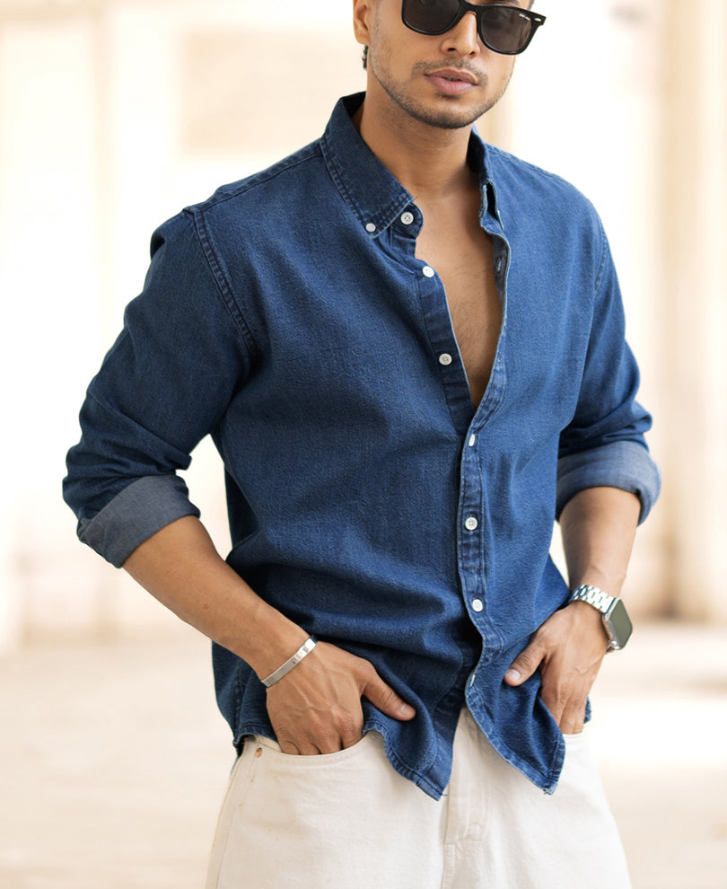 Blue Denim Shirt.