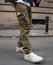 Olive Regular Fit Cotton Cargo Pant.