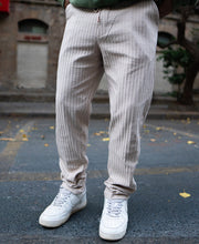 Beige Rib Knit Pant.