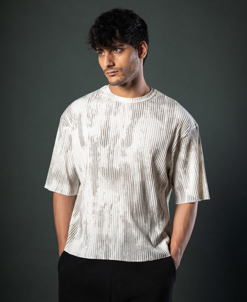 Off-White Printed Structure Stripe T-Shirt.